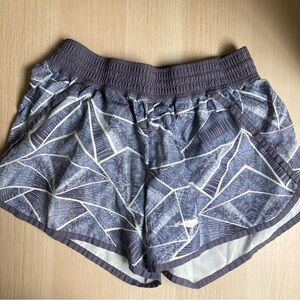 Women’s Athletic Shorts, Champion, Gray, Abstract Design, size medium running